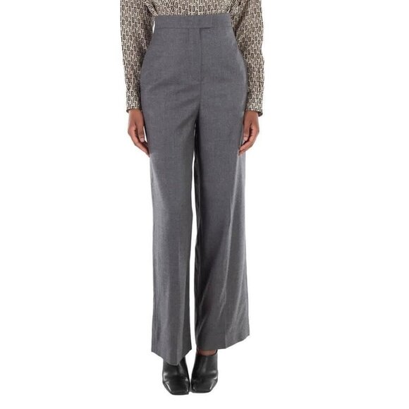 New Fendi High-Waisted Tailored Palazzo Wool Pants, Brand Size 38 ( US - Picture 1 of 6
